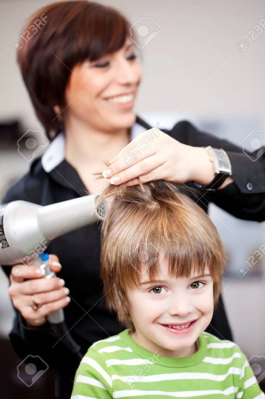 Blow dry Short Hair