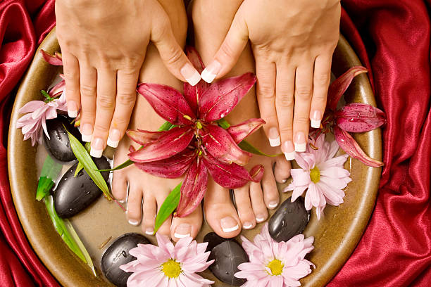 French Manicure/Pedicure