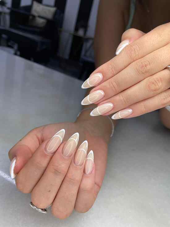 Nail Extension With Polish 